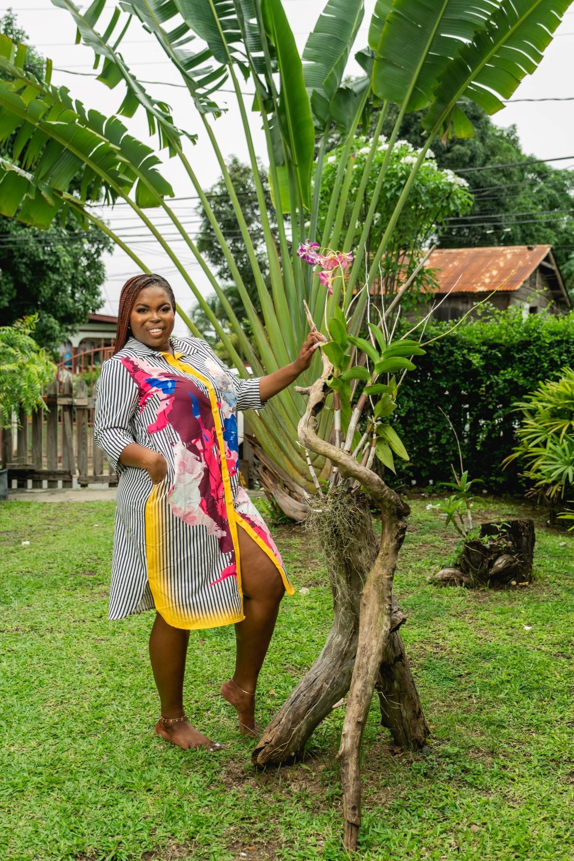 Morning Glory | Shirt Dress | Yellow