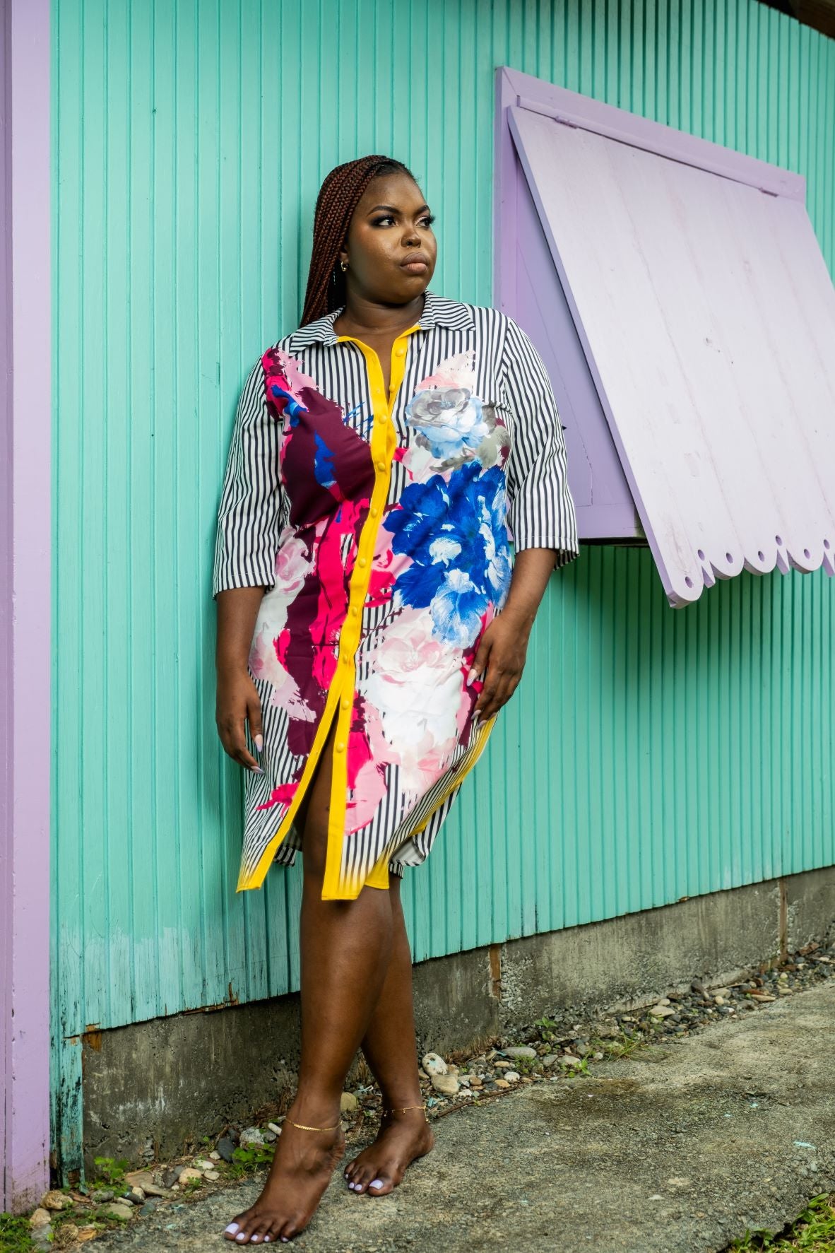 Morning Glory | Shirt Dress | Yellow