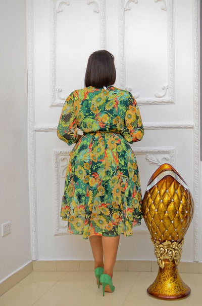 Gardenia | High-Low Dress | Green